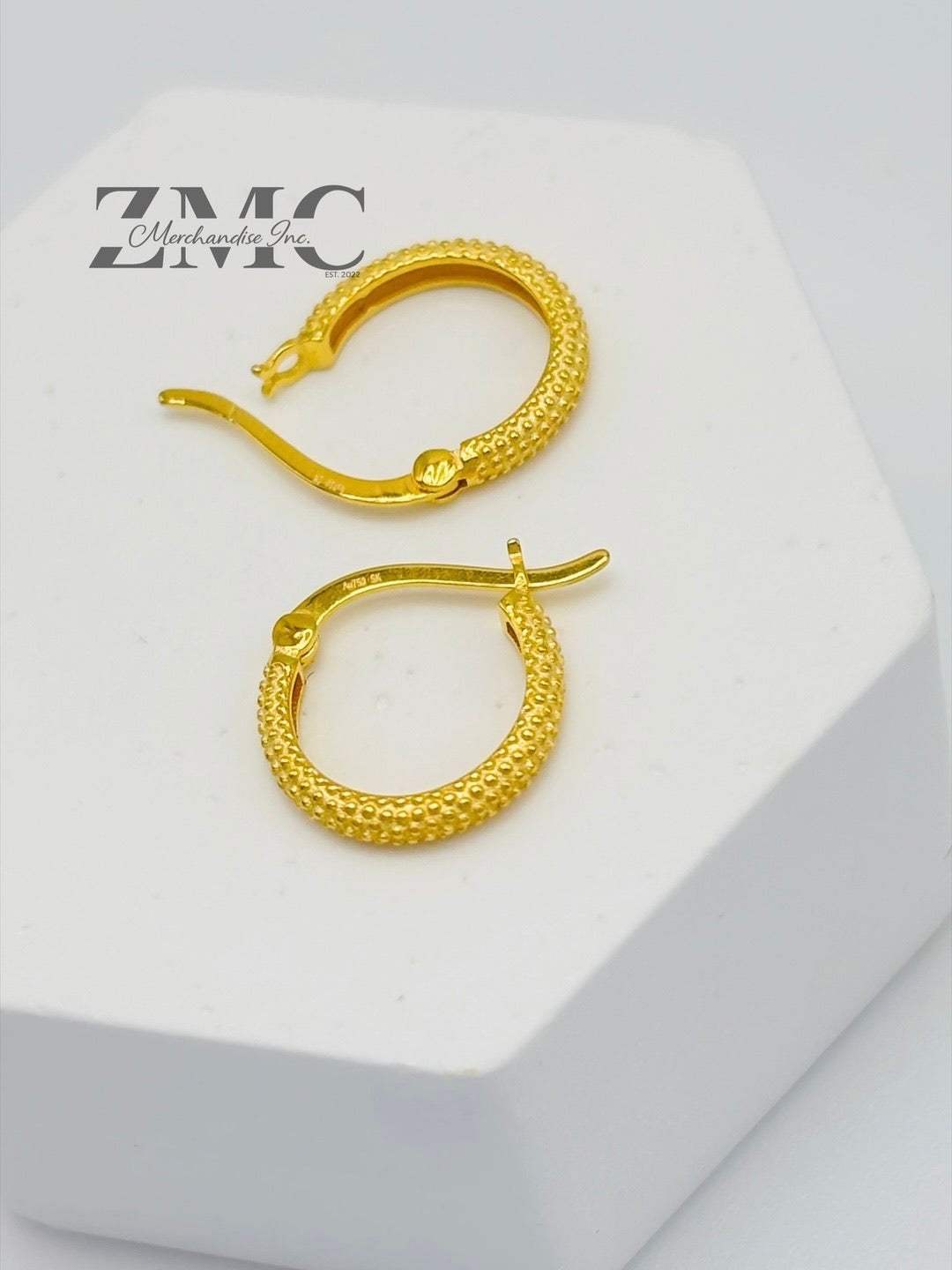 18K Gold Kids Huggies Loop Earrings