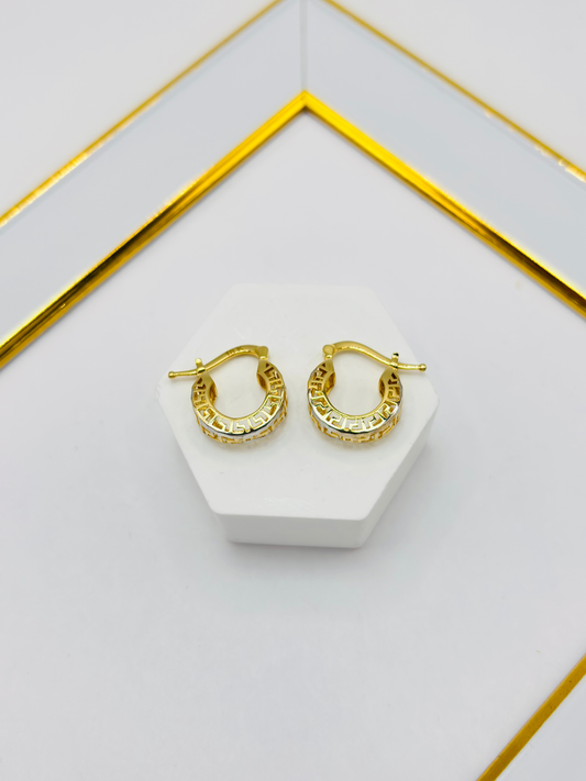 18K Gold Small Loop Earrings