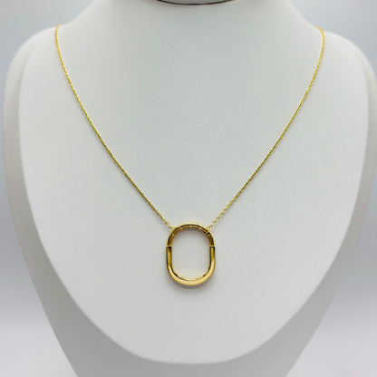 18K Gold Interlock Necklace