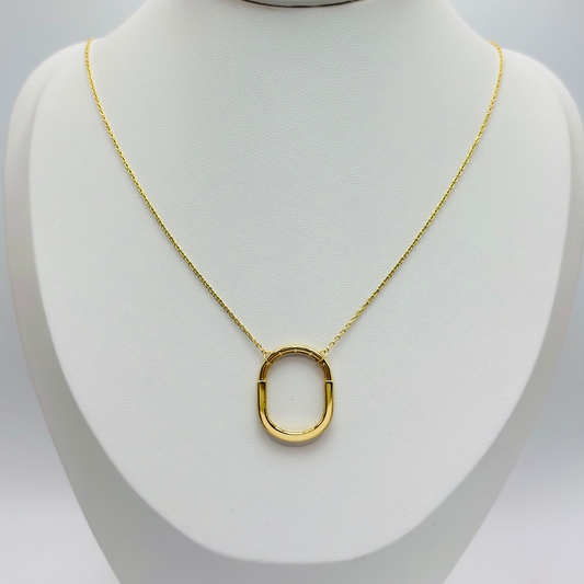 18K Gold Interlock Necklace