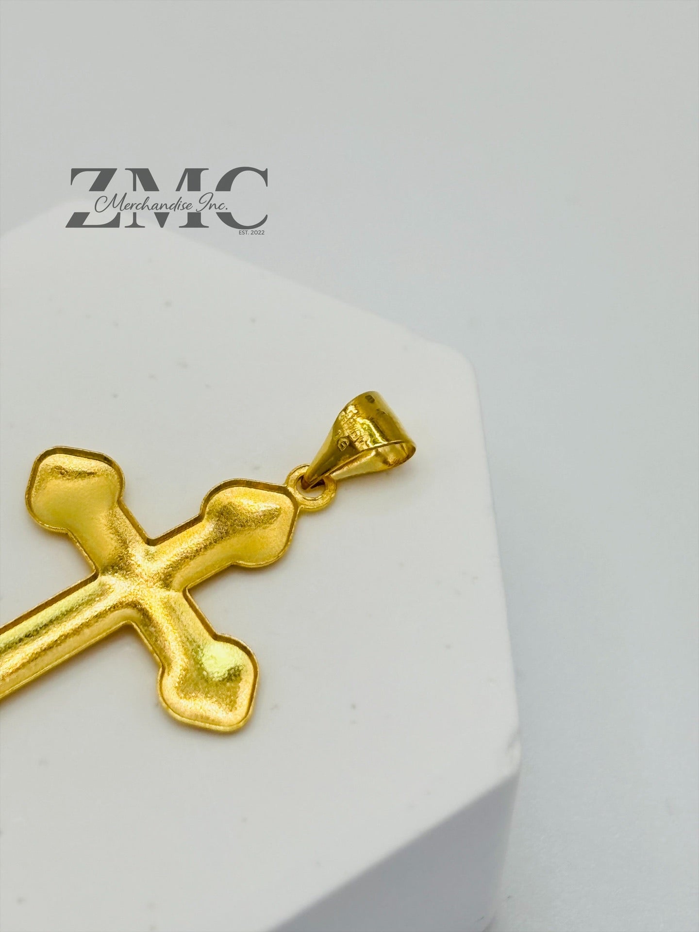 18K Gold Cross Pendant