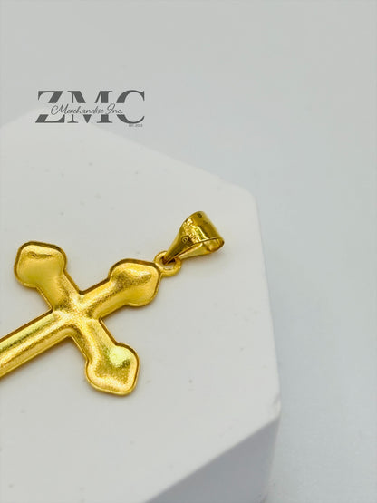 18K Gold Cross Pendant