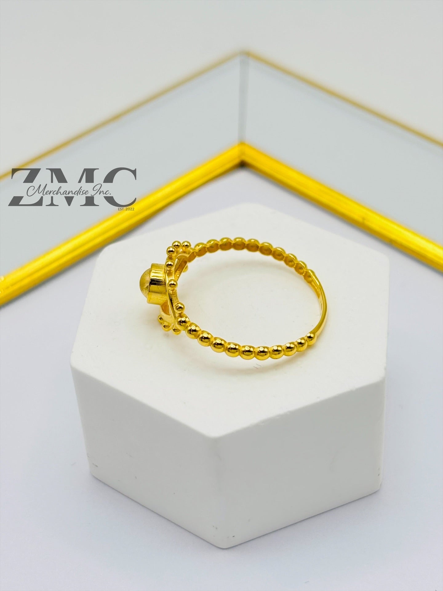 18K Gold Evil Eye Ring