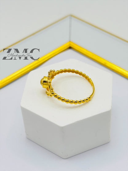 18K Gold Evil Eye Ring