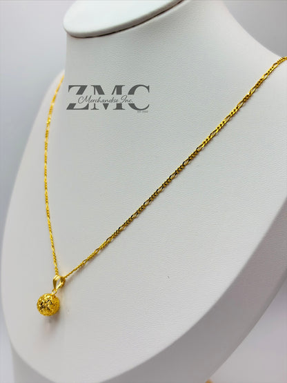 18K Gold Money Catcher Ball Necklace