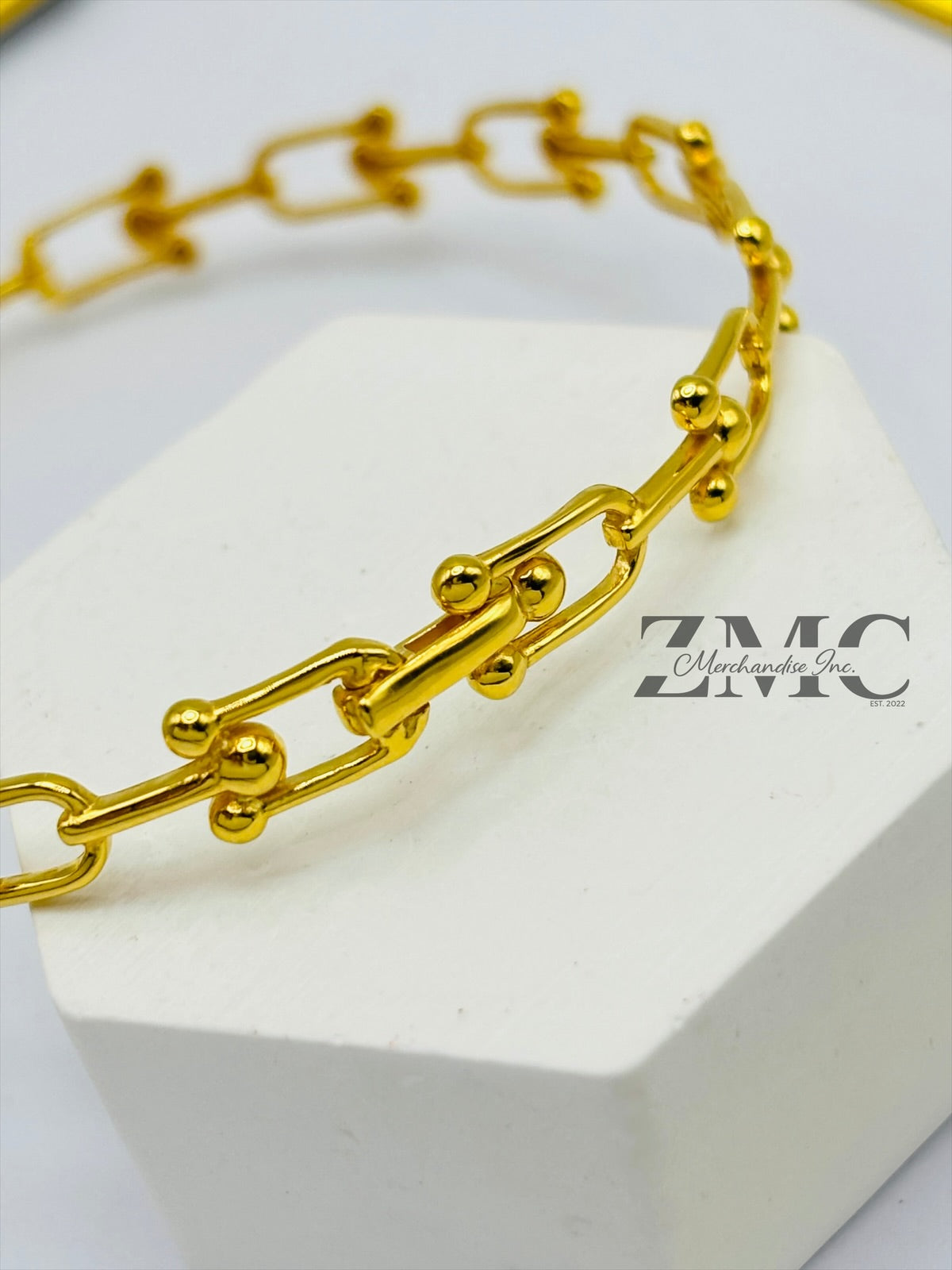 18K Gold Hardware Bangle Bracelet