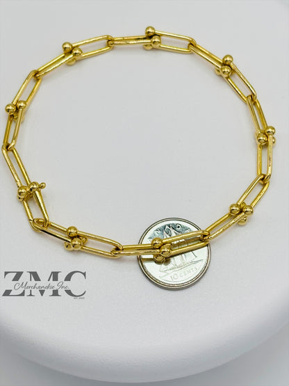 18K Gold Hardware Bracelet