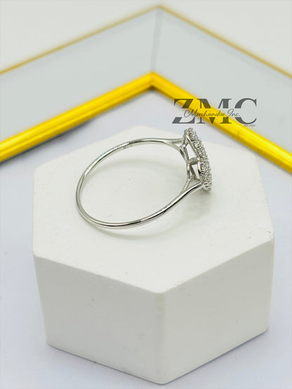 K18 Japan Gold Clover 0.50 carat Natural Diamond Ring