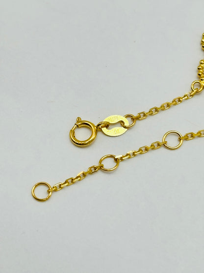 18K Gold Clover Bracelet