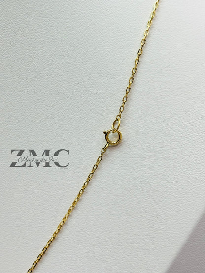18K Gold V Attached Necklace