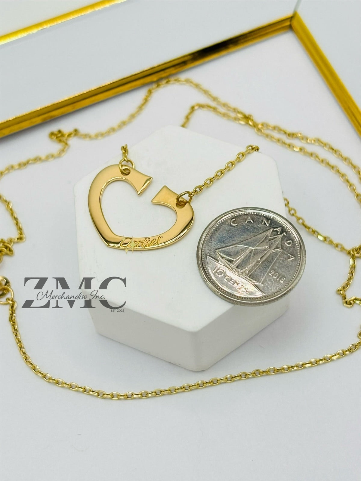18K Gold Attached Necklace