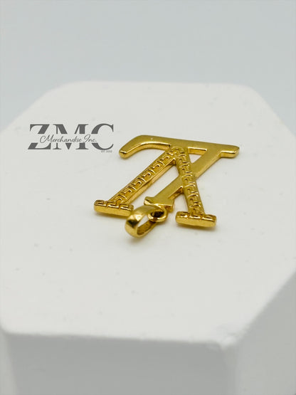 18K Gold L Pendant