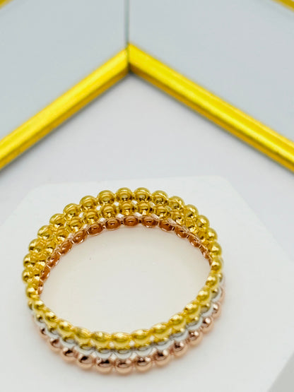 18K Gold Tri-Color Ring