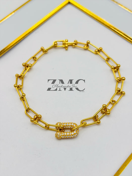 18K Gold Hardware Bracelet