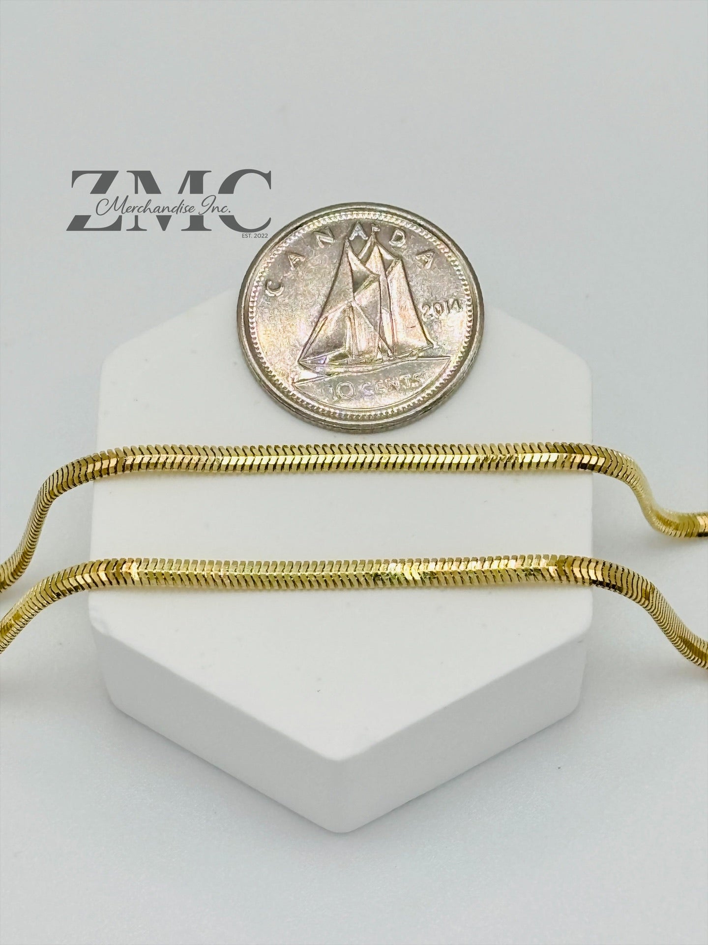 18K Gold Herringbone Chain