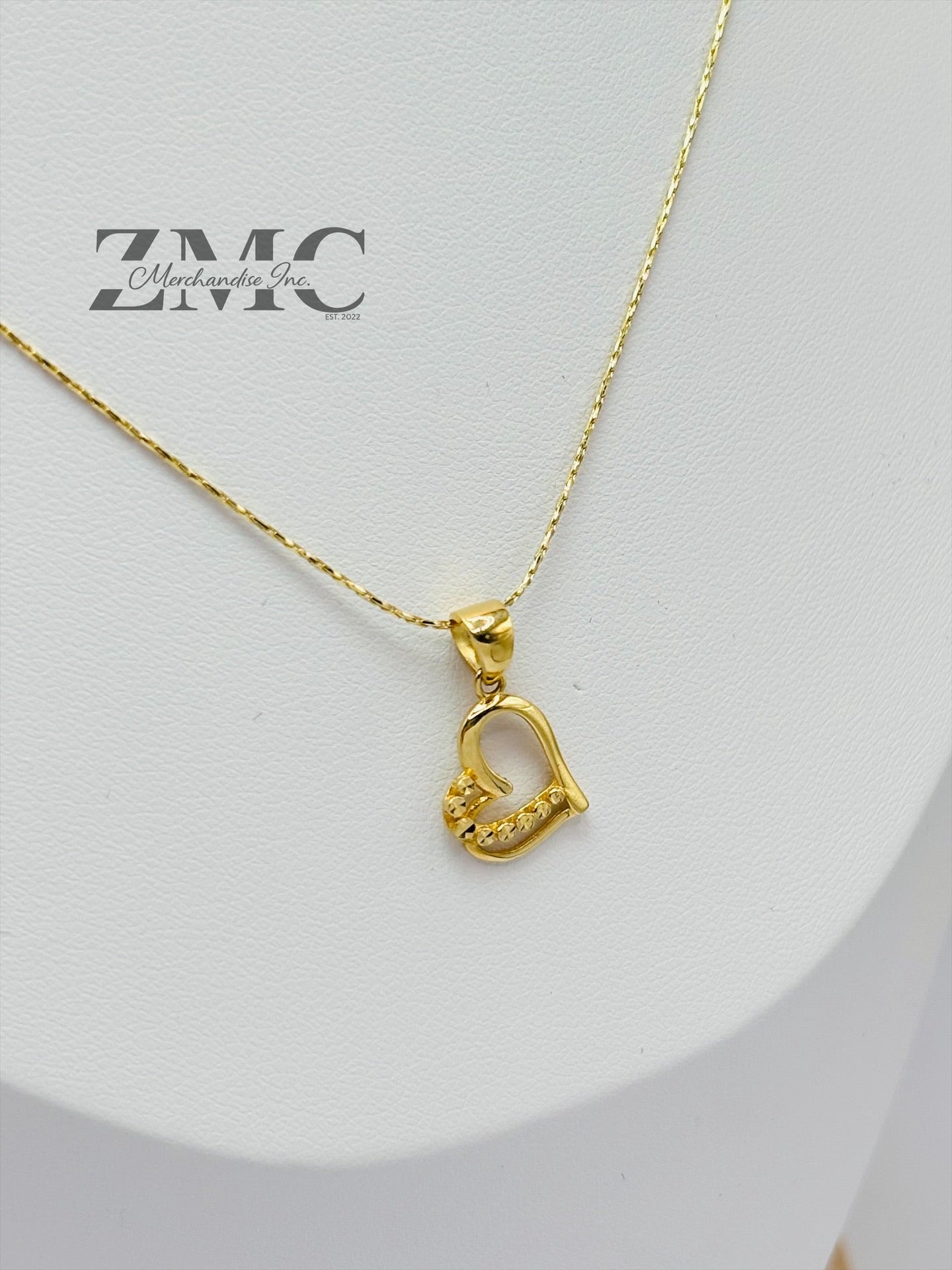 18K Gold Heart Necklace
