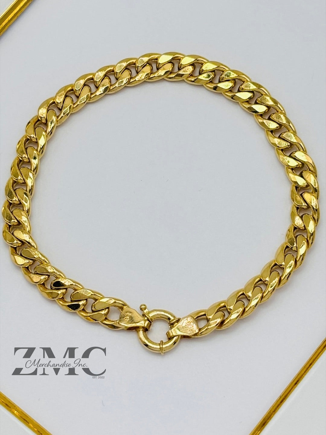 18K Gold Curb Bracelet