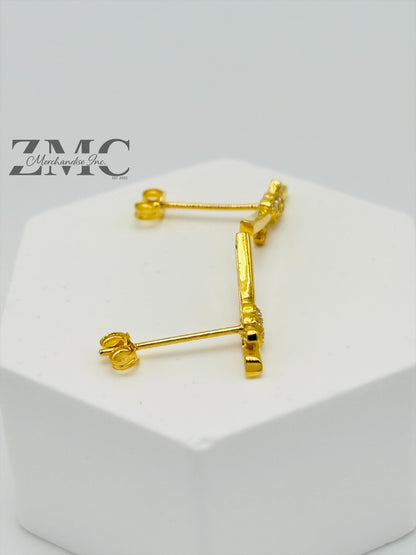 18K Gold Knot Earrings