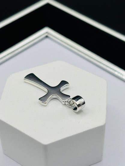 S925 Plain Cross Pendant