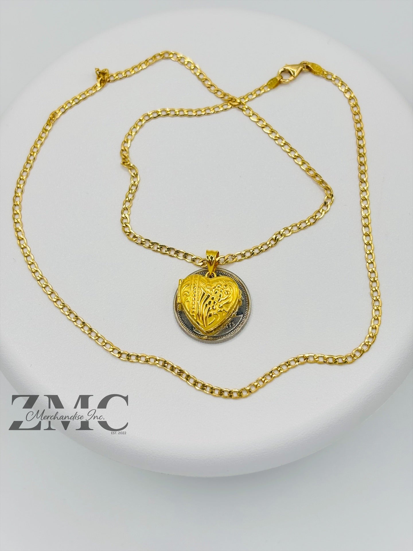 18K Gold Locket Necklace