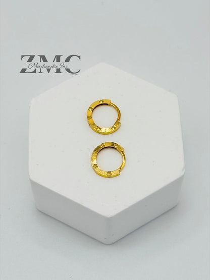 18K Gold Ear Cuff Earrings