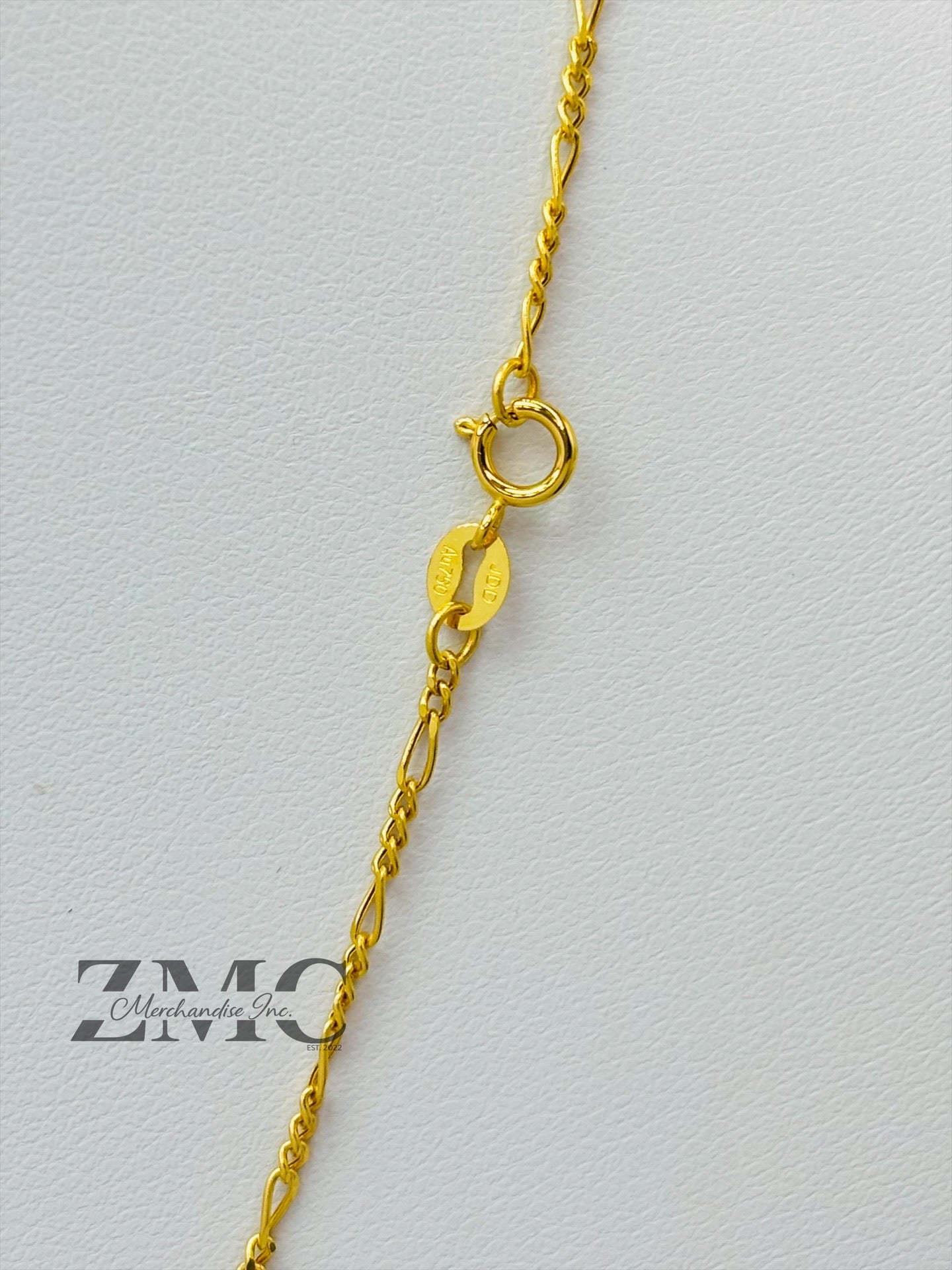 18K Gold Cross & Heart Necklace