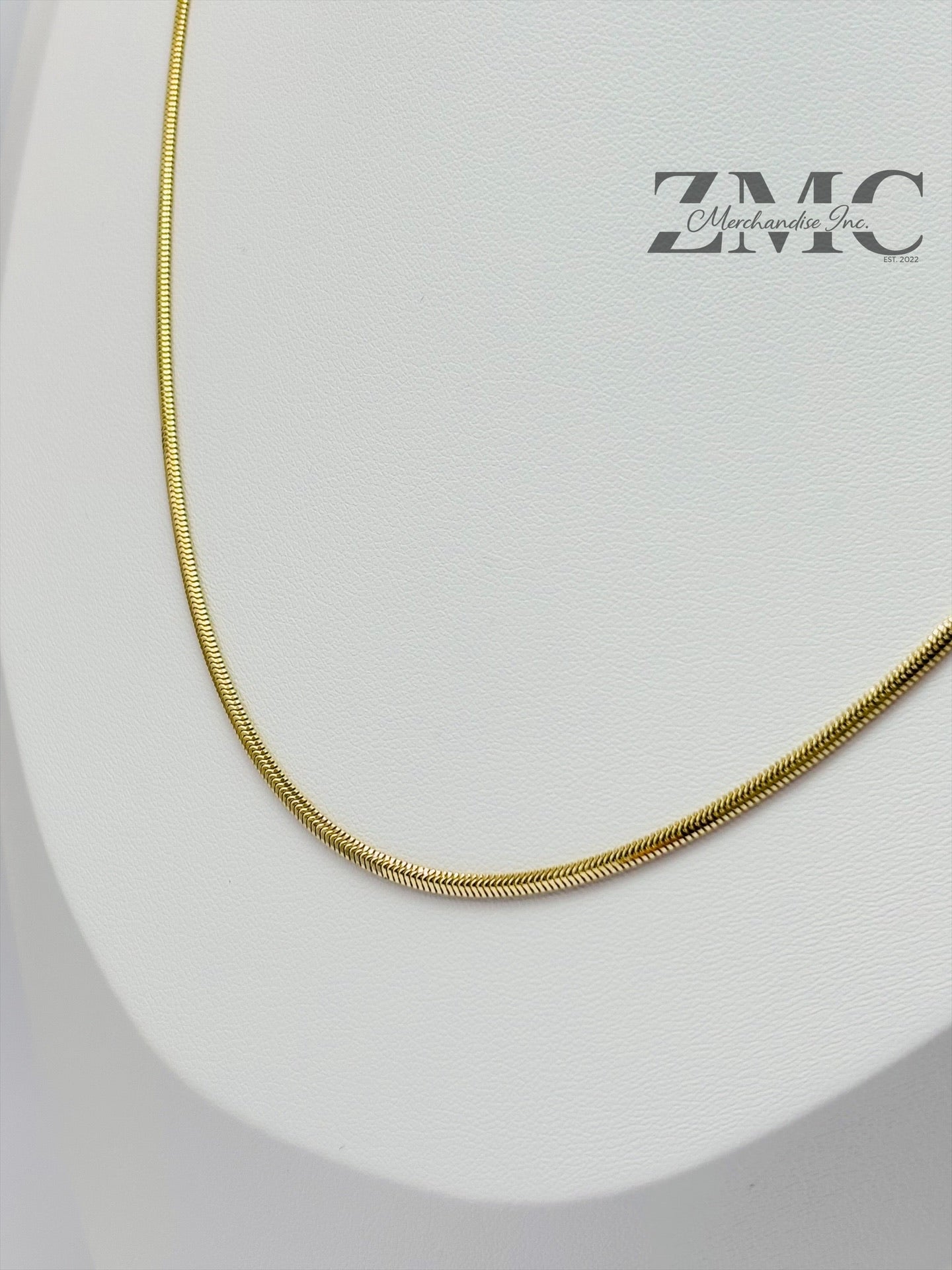 18K Gold Herringbone Chain
