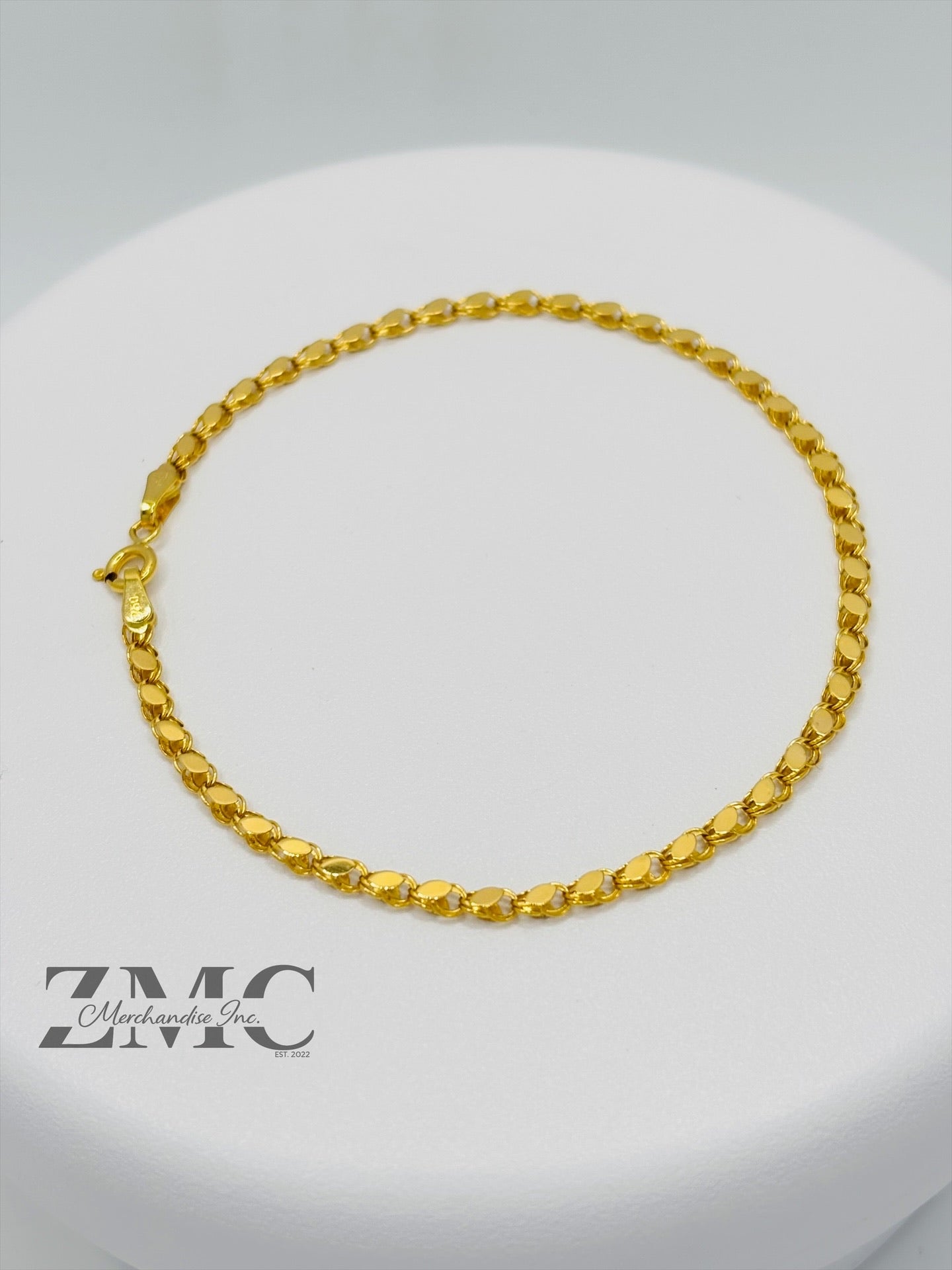 18K Gold Slim Damascus Bracelet