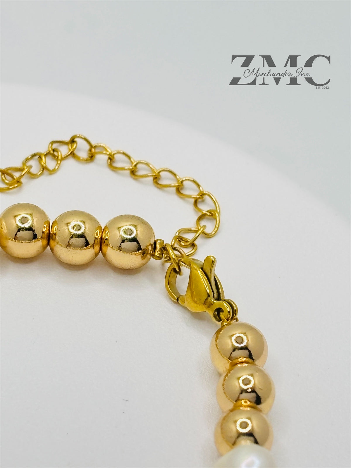 18K Gold Fresh Water Pearl Bracelet