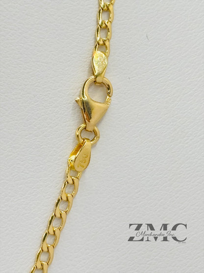 18K Gold Big Heart Necklace