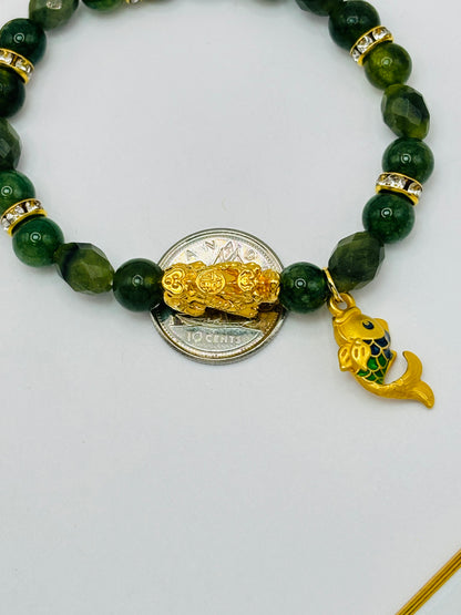 18K Gold  Lucky Piyao/ Pi Xiu Jade  ( Hollow Empty Inside) Medium Size