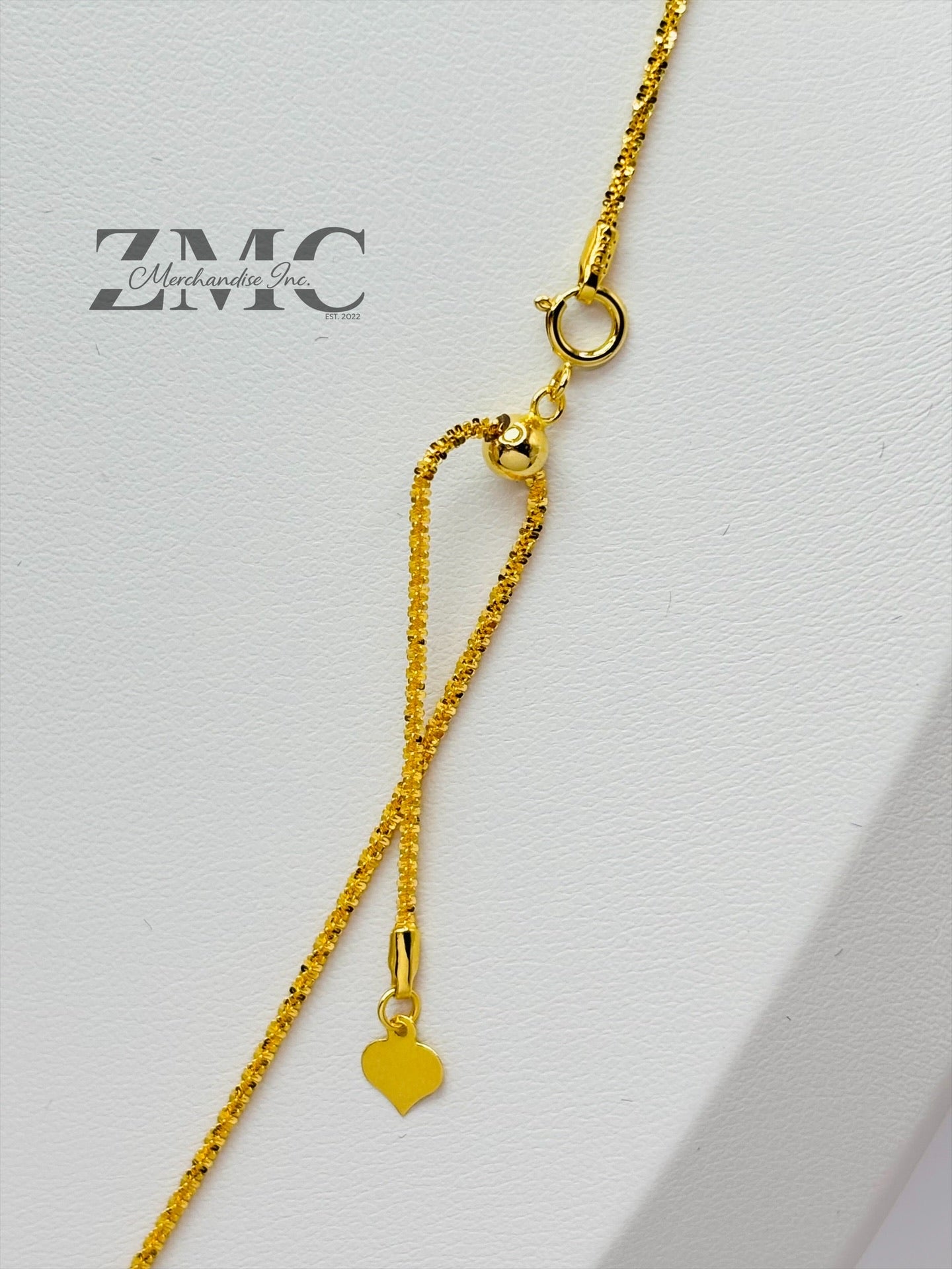 18K Gold Slider Necklace