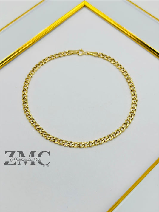 18K Gold Curb Bracelet