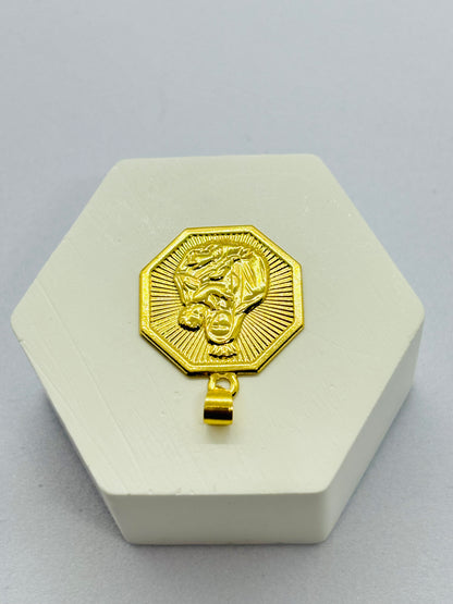 18K Gold Perpetual Help Pendant