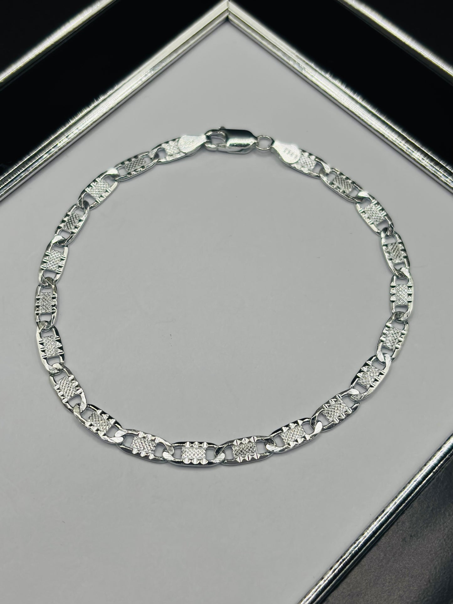 S925 Silver Anchor Bracelet