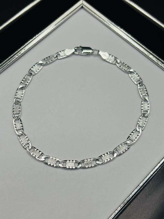 S925 Silver Anchor Bracelet