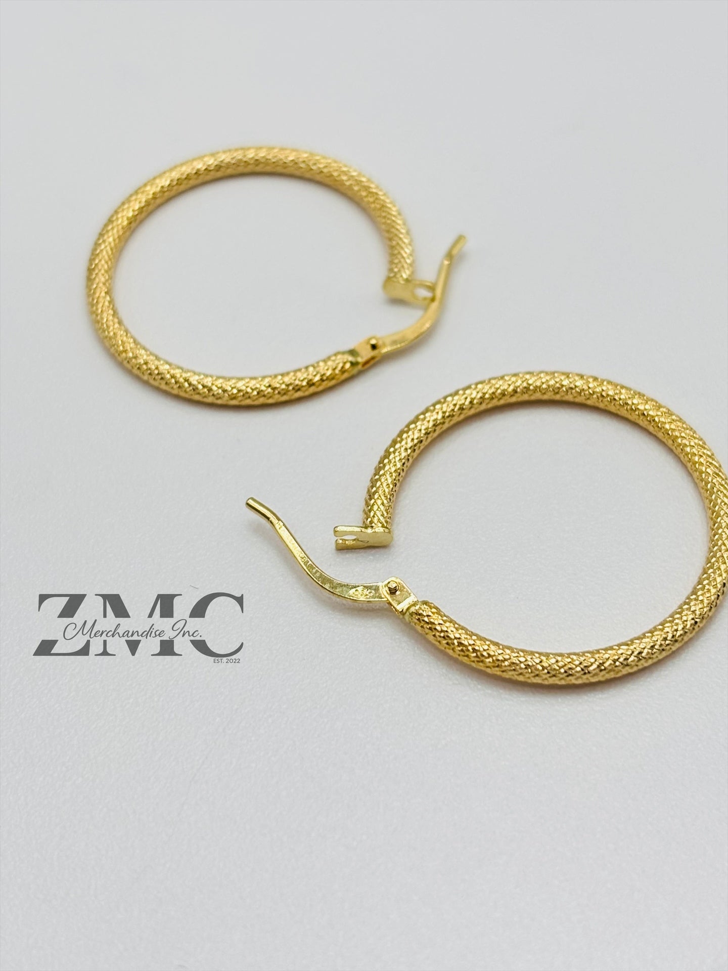 18K Gold Loop Earrings