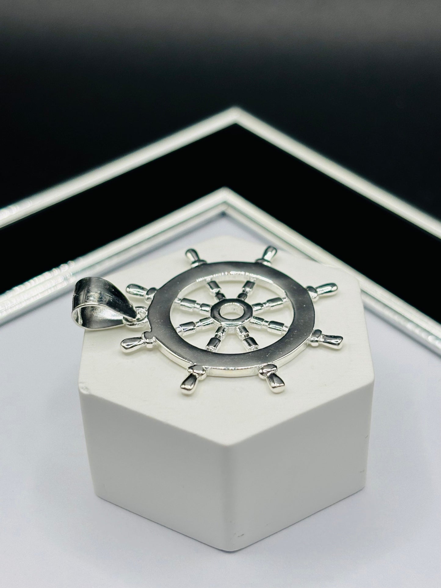 S925 Silver Helm Pendant