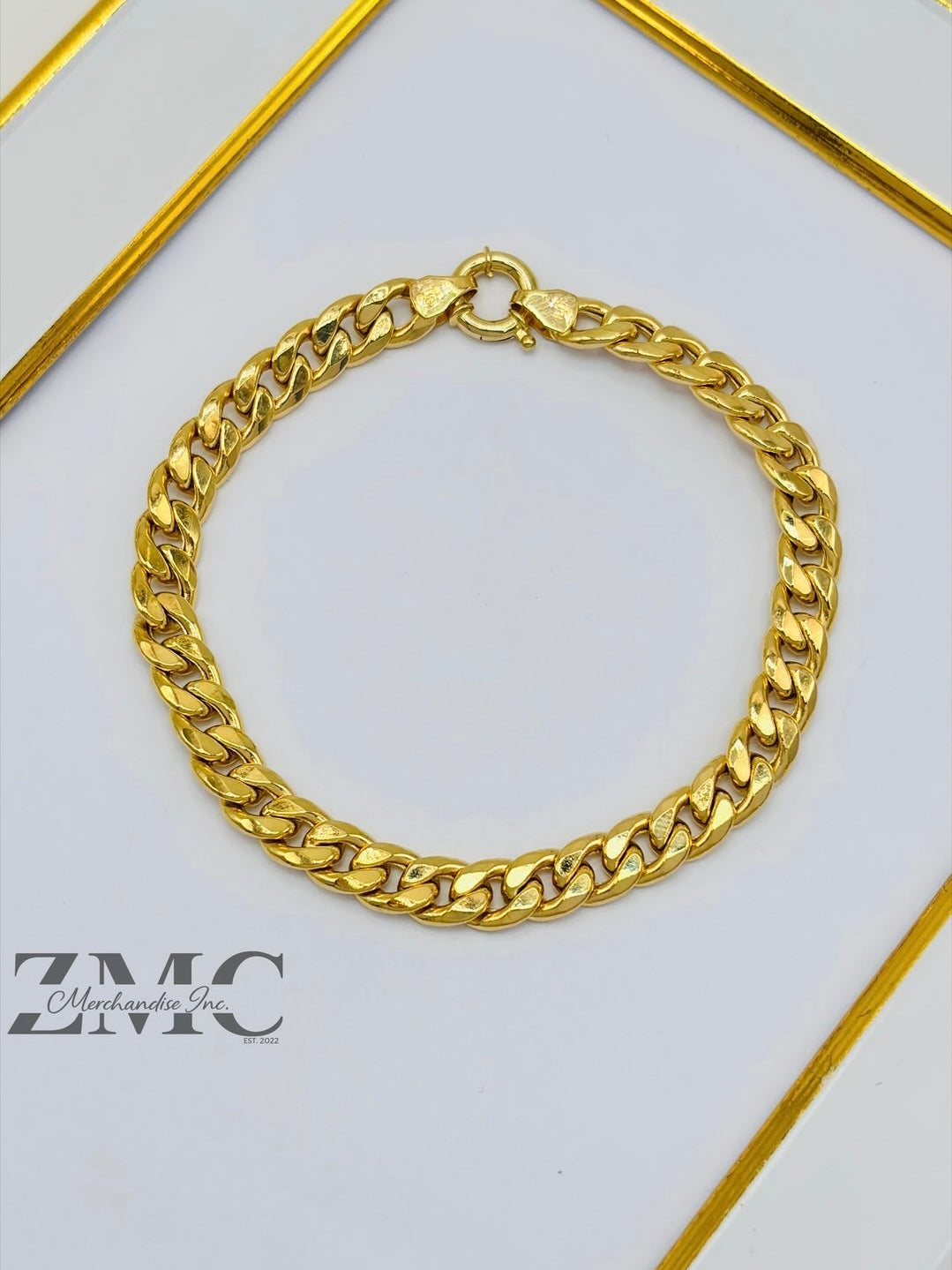 18K Gold Curb Bracelet