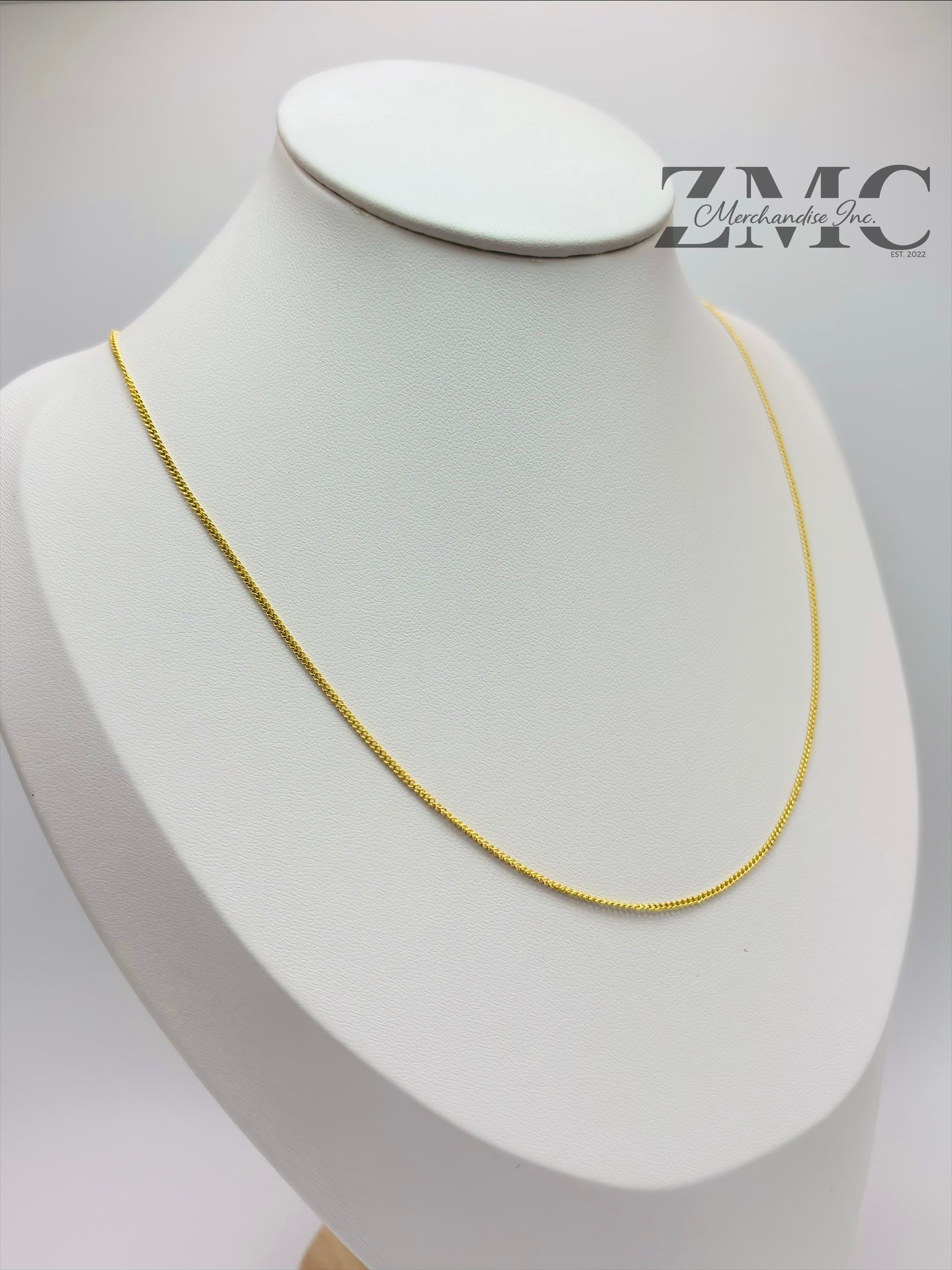18K Gold Flat Curb Chain
