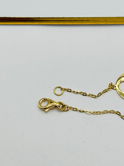 18K Gold L Blossom Bracelet