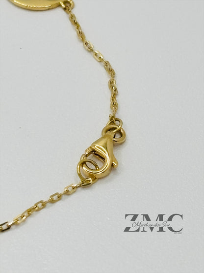 18K Gold L Blossom Bracelet
