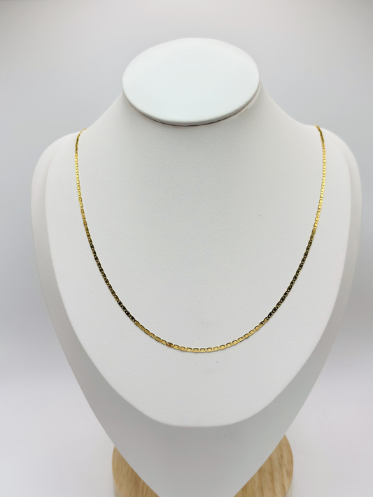 18K Gold G Flat Chain