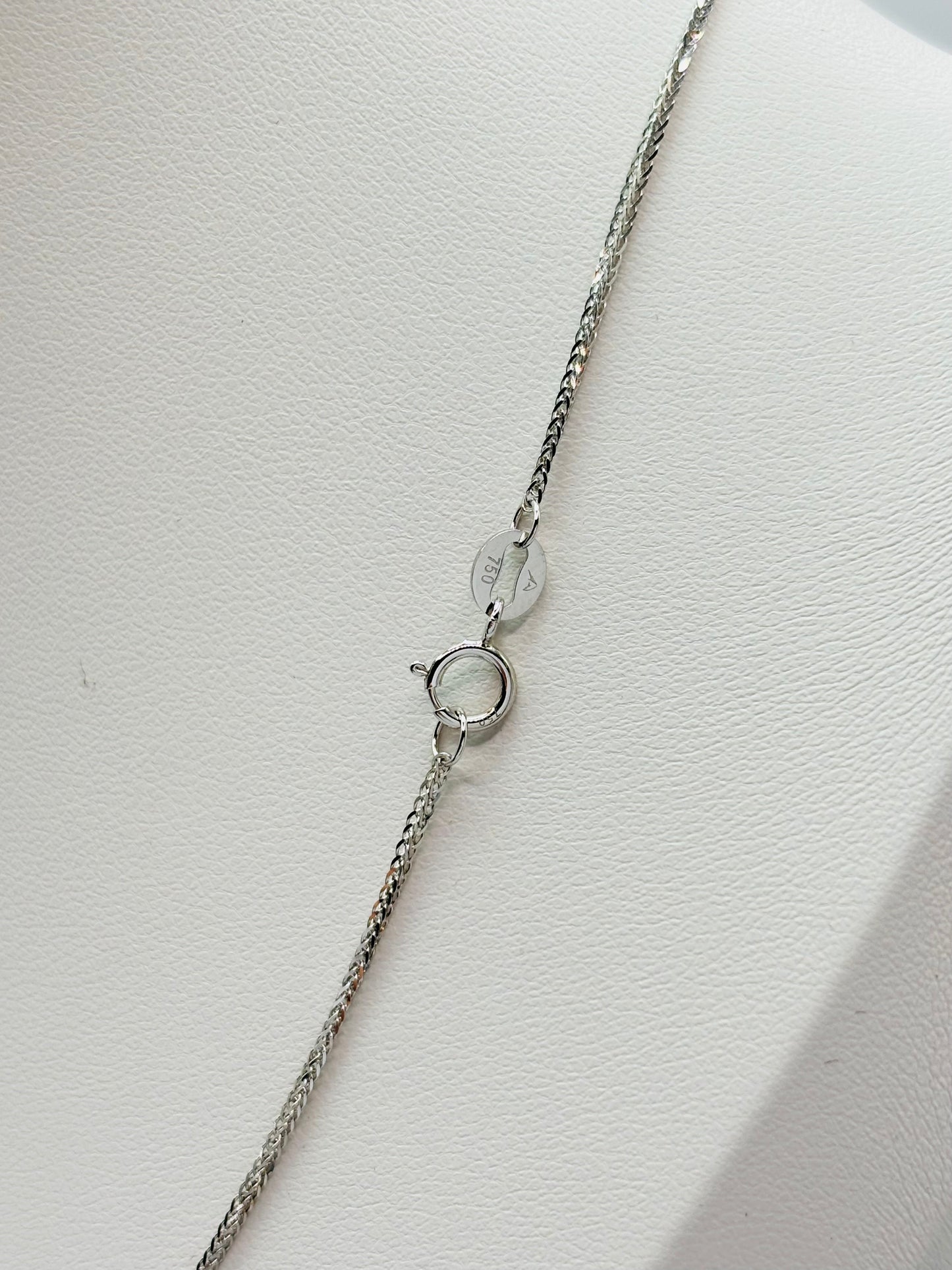 18K White Gold Foxtail Chain
