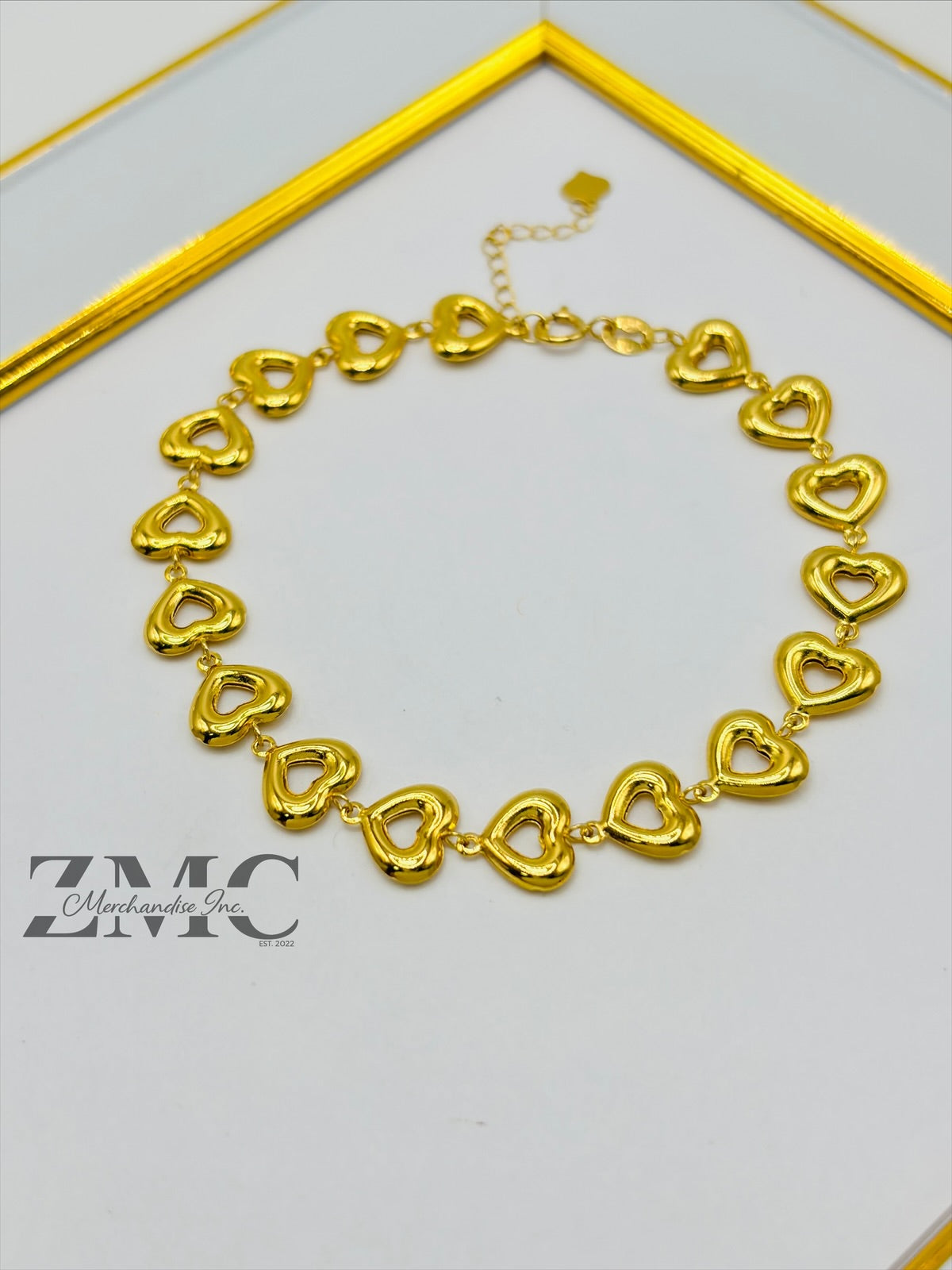 18K Gold Heart Bracelet