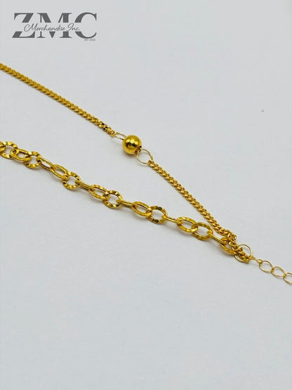 18K Gold Double Bracelet