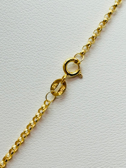 18K Gold Tauco with Gold Bar Pendant Necklace Set