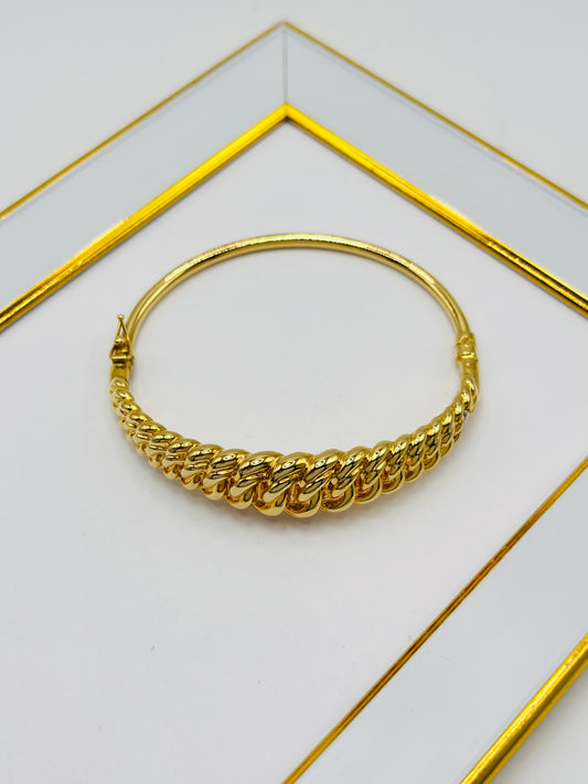 18K Gold Bangle Graduated (Electroform)