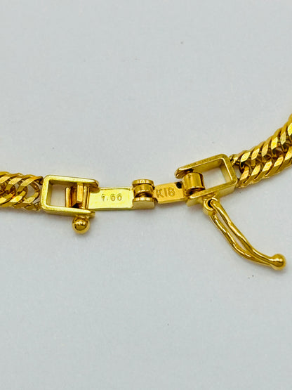 K18 Japan Kihei 1.00ct Natural Diamond Bracelet with Jewelry Appraisal Paper