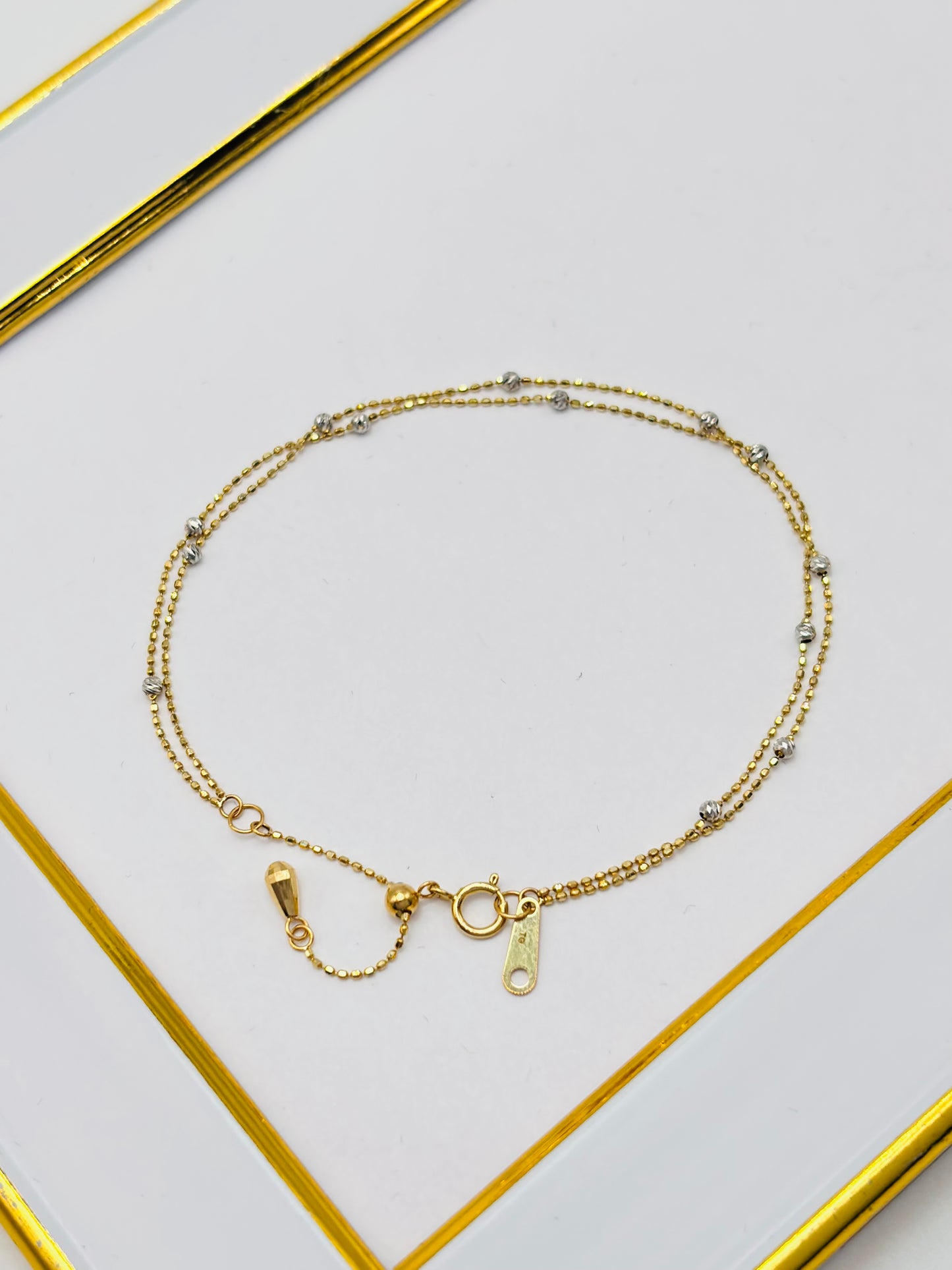 18K Gold Double Bracelet